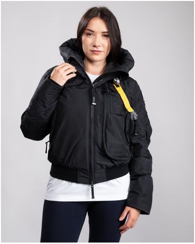 Parajumpers Hooded Down Gobi Base Masterpiece Bomber - Black