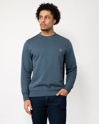 Paul Smith Ps Regular Fit Sweatshirt Zebra M2r - Blue