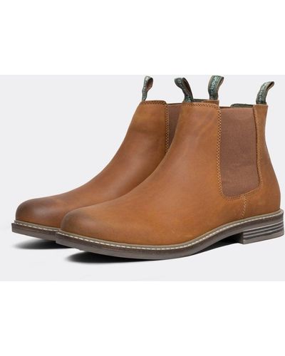 Barbour Farsley Chelsea Boots - Natural