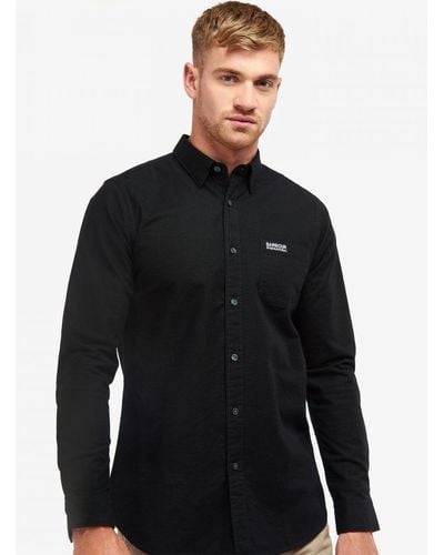 Barbour Kinetic Long Sleeve Tailored Shirt - Black