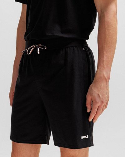 BOSS Unique Pyjama Shorts - Black