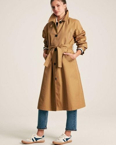 Joules Epwell Trench Coat - Natural