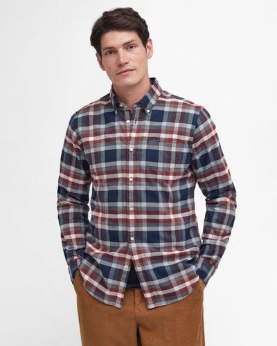Barbour Bowmont Long Sleeve Tailored Shirt - Blue