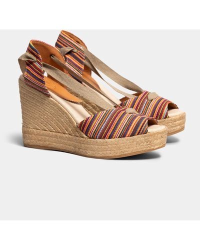 Penelope Chilvers High Catalina Picasso Espadrille - Brown