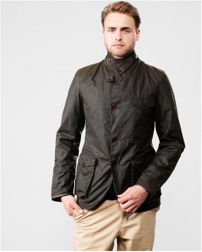 Barbour Beacon Sports Jacket in Black for Men | Lyst