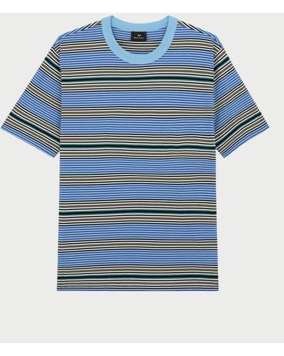 Paul Smith Ps Short Sleeve Striped - Blue