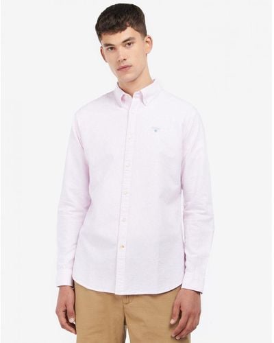 Barbour Striped Oxtown Long Sleeve Tailored Shirt - White