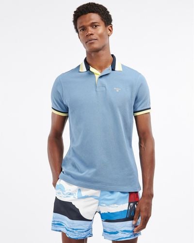 Barbour Finkle Tailored Polo - Blue