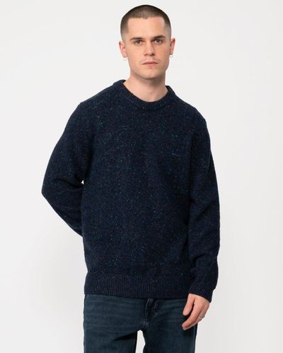 GANT Wool Neps Crew Neck Sweater - Blue