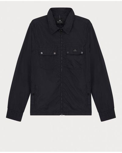 Paul Smith Ps Zipped Front Jacket - Blue