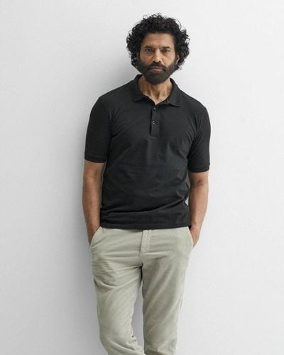 Oliver Sweeney Tralee Pique Cotton Polo Shirt - Black