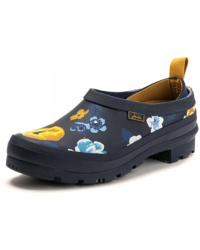 Joules Pop On Womens Slip On Welly Clog S/s - Blue