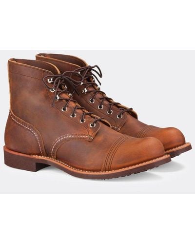 Red Wing Iron Ranger Boot Leather - Brown