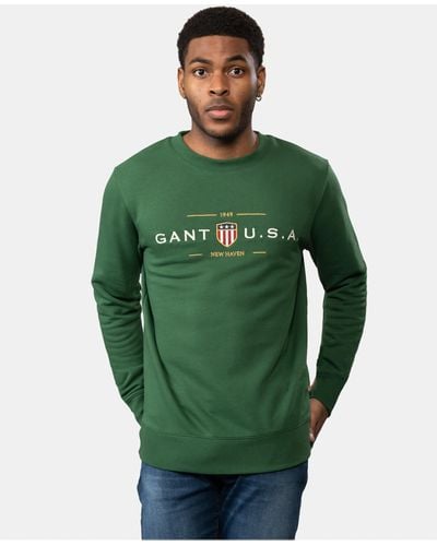 GANT Banner Shield C-neck Sweatshirt - Green