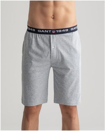 GANT Retro Shield Pyjama Shorts - Grey