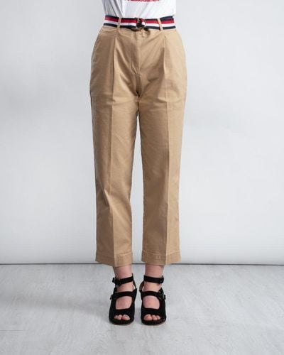 Tommy Hilfiger Th Essential Pleated Chinos - Natural