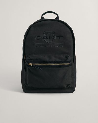 GANT Tonal Shield Backpack - Black