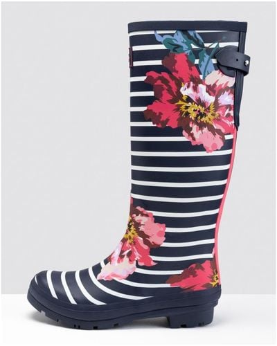 Joules Welly Print Wellies - Blue
