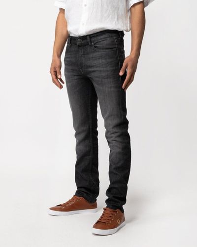 BOSS Delaware Bc-c Slim Fit Comfort Stretch Charcoal Denim Jeans - Grey