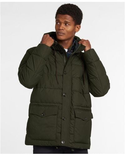 Barbour gillock shop quilted jacket green