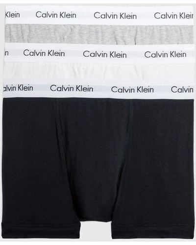 Calvin Klein Cotton Stretch Trunk 3 Pack - White