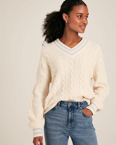 Joules Dibbly Cricket Sweater - Blue