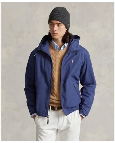 Ralph Lauren Canvas Hooded Jacket - Blue
