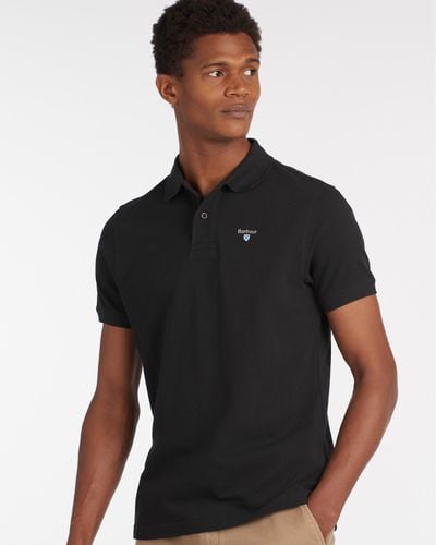Barbour Sports Polo Shirt - Black