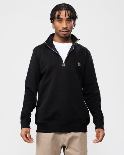 Paul Smith Men Sweatshirt Half Zip Terry in Green for Men Lyst