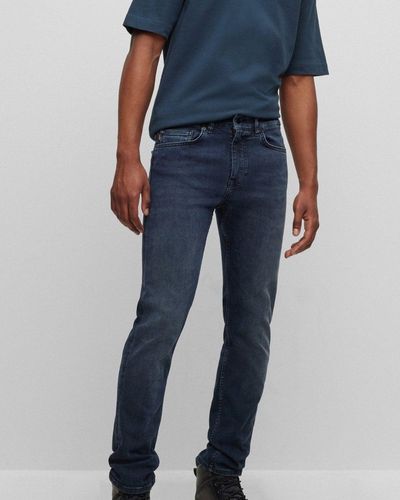 BOSS by HUGO BOSS Slim-fit Jeans In Dark-blue Soft Stretch Denim for Men