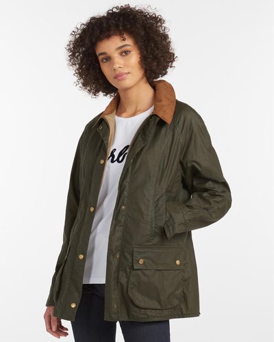 Barbour Lightweight Beadnell Wax Jacket - Green