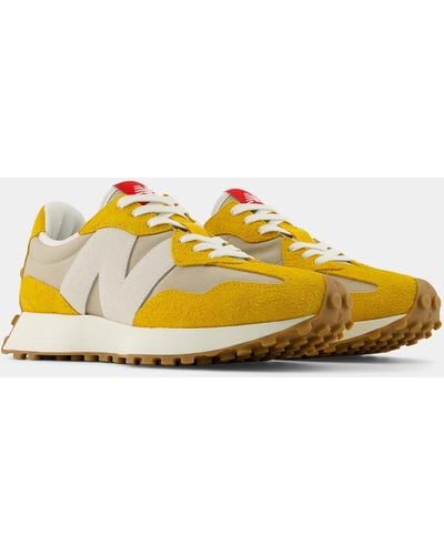 New Balance 327 Vintage Unisex Sneakers - Yellow