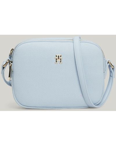 Tommy Hilfiger Poppy Canvas Crossover Bag - Blue