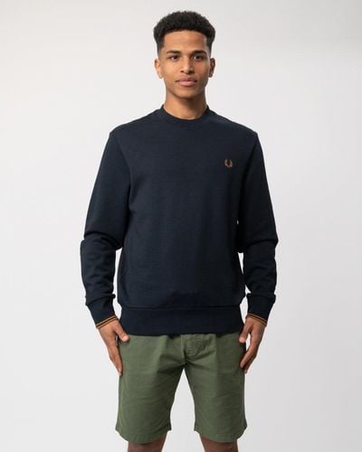 Fred Perry Crew Neck Sweatshirt - Blue