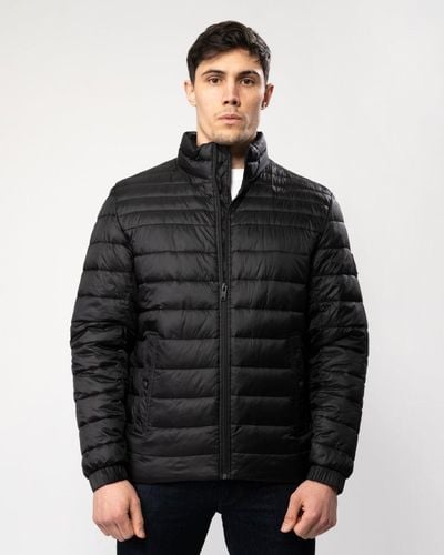 BOSS Oden 1 Lightweight Padded Jacket With Water-repellent Finish - Black