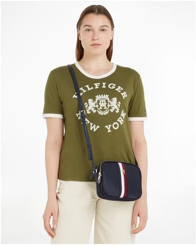Tommy Hilfiger Poppy Corporate Crossover Bag - Green