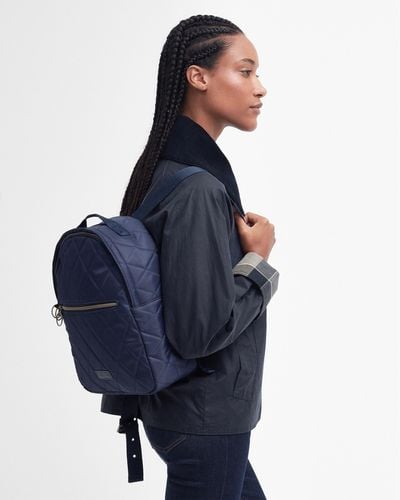 Barbour Quilted Backpack - Blue