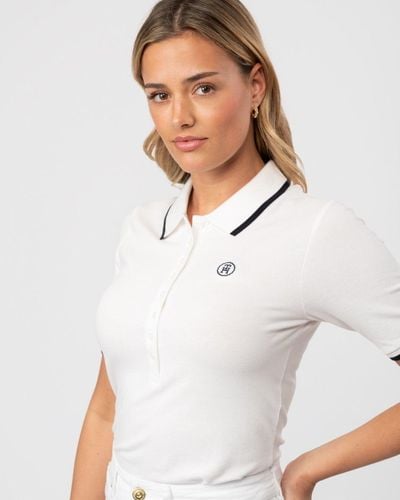 Tommy Hilfiger Tipped Lyocell Slim Polo - White