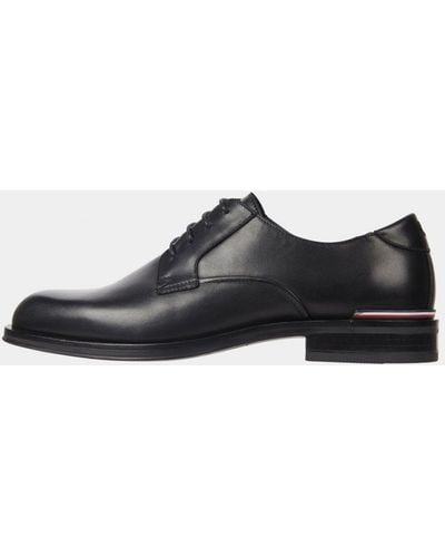 Tommy Hilfiger Core Rwb Hilfiger Leather Shoes - Black