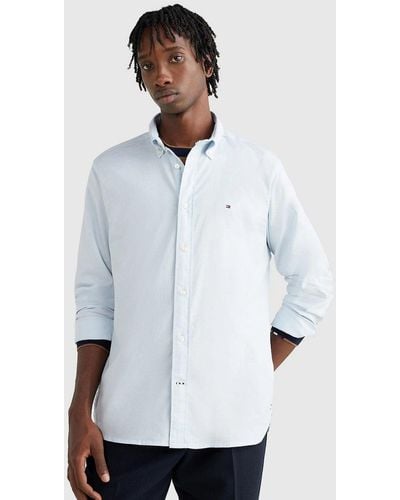 Tommy Hilfiger Core 1985 Flex Long Sleeve Oxford Shirt - White