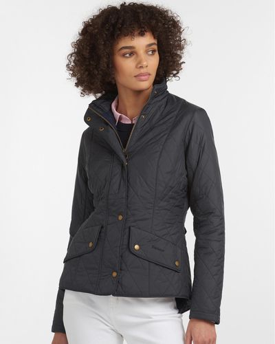 Barbour Flyweight Cavalry Quilted Ladies Jacket - Blue