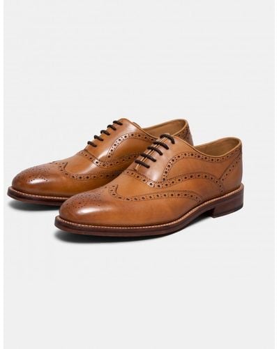 Oliver Sweeney Aldeburgh Brogue Shoes Brown