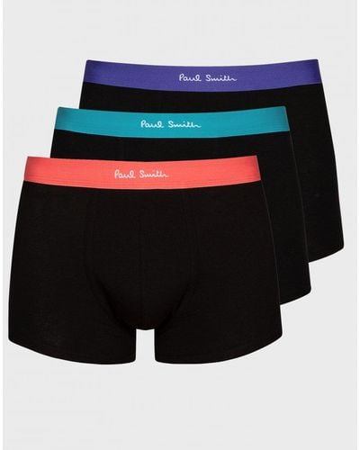 Paul Smith 3-pack Mix Band Trunks - Black