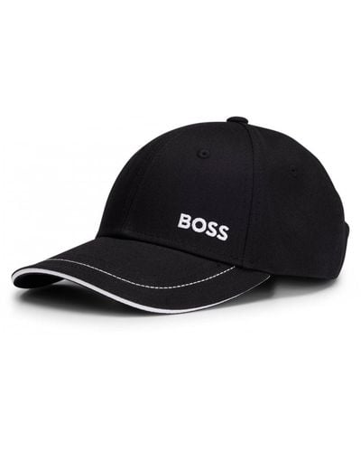 BOSS Cap-1 Cotton-twill Cap With Logo Detail Nos - Black