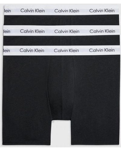 Calvin Klein Cotton Stretch Boxer Brief 3 Pack - Black