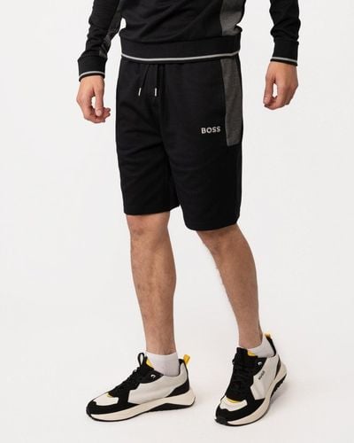 BOSS by HUGO BOSS Loungewear Tracksuit Shorts - Black