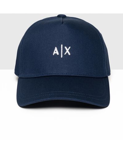 Armani Exchange Mini A|x Logo Baseball Cap - Blue