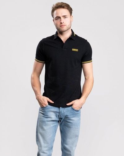 Barbour Essential Tipped Polo Shirt - Black