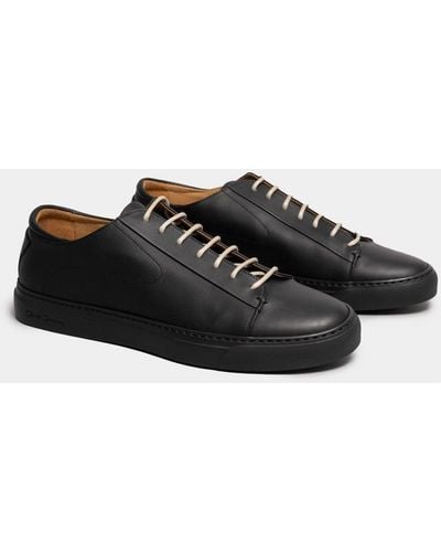 Oliver Sweeney Sirolo Calf Leather Lightweight Sneakers - Black