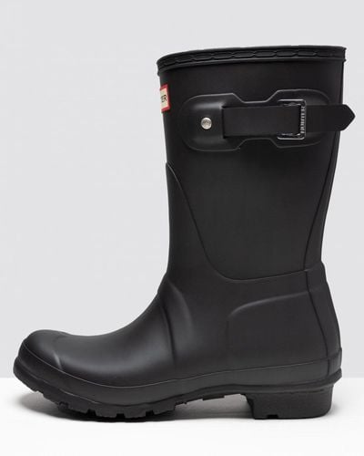 HUNTER Original Short Ladies Wellington Boots - Black